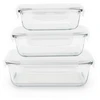 Image de Set de 3 boites rectangulaires en verre , Pebbly - PEBBLY