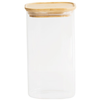 Image de Pot De Conservation Carré 1,4l Bambou Hermétique, Écologique, Design - Pebbly