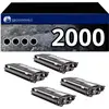 Image de Pack De 4 Toners Compatible Brother Tn-2000 Noir