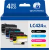 Image de Pack Compatible Brother Lc424, 4 Cartouches