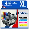 Image de 123consommables - Lc422xl - Cartouches D'encre Xl Grande Capacité Lc-422xlval Compatible Avec Broth