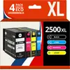 Image de 123consommables - Pgi-2500xl - Pack 4 Cartouche Encre Compatible Pour Canon Pgl-2500 Pgi 2500xl Pgl2