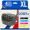 Image de 123consommables - Lc421xl - Cartouches D'encre Compatible Pour Brother Lc421 Lc 421xl Pour Imprimant