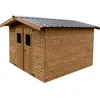 Image de HABRITA Abri panneaux - 19 mm - Toit double pente en bac acier galvanisé - 1033 m²