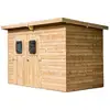 Image de Abri Theora En Bois - 7,33 M² Sans Plancher - Toit Mono Pente Bac Acier