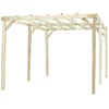 Image de Carport Autoclavé Toit Plat Sans Couverture - S.h.t. : 14,91 M2