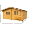 Image de Abri emboîté - HABRITA - Avec toiture en plaques ondulées - 42 mm - 2287 m²