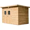 Image de Abri Theora En Bois Massif Sans Plancher, Toit Mono Pente 6,78 M²