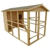 Image de Poulailler en bois très grande taille XXXL - Pour 8-12 poules - Toit bitumé - 609m²