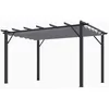 Image de Pergola 100% Aluminium Couleur Grise 4,00 X 3,00 X 2,30 M - 12 M2