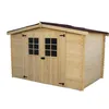 Image de HABRITA - Abri de jardin en bois Madriers - 5 m² - Bois massif avec grande façade