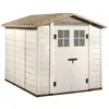 Image de Abri résine de 603 m2 toit double pente dépaisseur 22 mm EVO240 Habrita Foresta