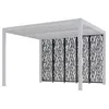 Image de 5 panneaux moucharabieh en acier gris anthracite côté 360m pour pergola bioclimatique PER3630M36 Habrita Foresta