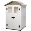 Image de Abri de jardin en résine - HABRITA - Toit bi-pente - 22 mm - 937 x 144 cm