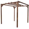 Image de Pergola Thonon En Bois Thermo Chauffé Sans Couverture 8,88 M²
