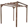 Image de HABRITA Pergola en sapin traité très haute température à 215°C - 300 x 296 cm