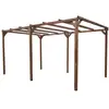 Image de Pergola Thonon En Bois Thermo Chauffé Sans Couverture 14,80 M²