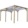 Image de Pergola Fabriquée En Bois Massif Traité - Dimensions 3,00x5,02 M - Couverture Tôle...