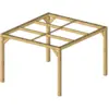 Image de Pergola En Bois Massif Traité - Dimensions 341 X 313 Cm