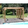 Image de Pergola Thermauvent En Bois Avec Vantelles Mobiles Sur Mur