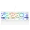 Image de Clavier mécanique gaming the g-lab keyz rubidium azerty blanc - outemu red, 105 touches KEYZ-RUBI-W/FR
