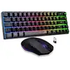 Image de Pack gamer 2-en-1 sans fil - the g-lab - combo hydro - clavier membrane réactive et silencieuse + souris - noir COMBOHYDRO-B-WL/FR