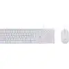 Image de Pack Clavier Souris Filaire - Kb Mac - Compatible Mac - Blanc