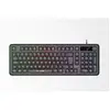 Image de Clavier Gamer Membrane - Touches Silencieuses - Keyz Caesium Ex - 100% - Filaire - Rainbow - Noir