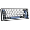 Image de Clavier mécanique gamer - PBT double injection - THE G-LAB - KEYZ Elite 200 BW - AZERTY TKL - RGB - Bleu