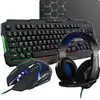 Image de Pack Gamer 4 En 1 - Combo Argon - Souris Filaire - Clavier Filaire - Casque Filaire - Tapis De Souris