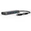 Image de Adaptateur 3 ports USB-A 2.0 avec 1 port HDMI - Aluminium BLUESTORK