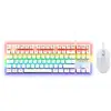 Image de Combo gaming clavier mécanique tkl the g-lab combo mercury blanc switch rouge rgb 20 modes + souris 7200 dpi filaire COMBO-MERCURY-W/FR