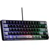 Image de Clavier Gamer - Keyz Hydrogen - 60% Format Compact - Rétroéclairé - Filaire - Noir/gris