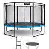 Image de Trampoline ø 360cm + filet de sécurité + échelle + bâche - punchi 360 bleu K0119