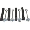 Image de Kangui Kit Ancrage Adaptable Sur Tout Trampoline: 4 Piquets Acier + 4 Sangles