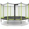 Image de Kangui Trampoline De Jardin 365 Cm + Filet De Sécurité Jumpi Vert/noir 360