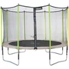 Image de Trampoline Jardin Ø 360 cm + Filet De Sécurité - Jumpi 360 - Taupe/vert