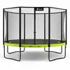 Image de Trampoline de jardin ø 360cm + filet de sécurité - punchi 360 vert