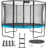 Image de Trampoline Ø 430cm + Filet + Échelle + Bâche + Kit Ancrage - Punchi 430 Bleu