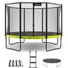 Image de Trampoline Ø 430cm + Filet + Échelle + Bâche + Kit Ancrage - Punchi 430 Vert