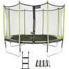 Image de Trampoline jardin ø 360 cm + échelle + kit d'ancrage - jumpi 360 - noirvert Q0014