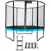 Image de Trampoline Ø 300cm + Filet De Sécurité + Échelle + Kit Ancrage - Punchi 300 Bleu
