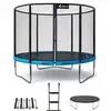 Image de Trampoline ø 300cm + filet + échelle + bâche + kit ancrage - punchi 300 bleu K0116