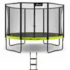 Image de Trampoline de jardin ø 360cm + filet de sécurité + échelle - punchi 360 vert