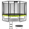 Image de Trampoline ø 360cm + filet de sécurité + échelle + bâche - punchi 360 vert K0127
