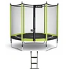 Image de Trampoline Jardin Ø 300 cm + Filet + Échelle - Jumpi 300 - Noir/vert