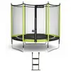 Image de Trampoline jardin ø 300 cm + filet + échelle - jumpi 300 - noirvert