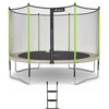 Image de Trampoline Jardin Ø 430 cm + Filet + Échelle - Jumpi 430 - Taupe/vert