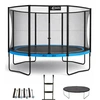 Image de Trampoline Ø 360cm + Filet + Échelle + Bâche + Kit Ancrage - Punchi 360 Bleu