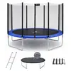 Image de Trampoline rond bleu ø 360cm avec filet, échelle, bâche et kit ancrage